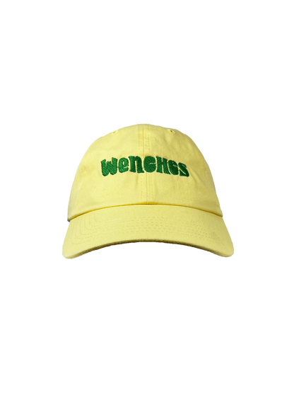 Wenches 2024 Hat Yellow Weed Green Thread Front